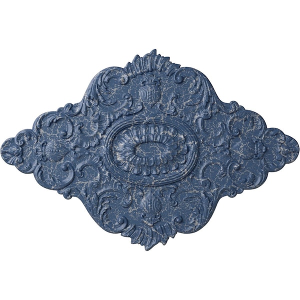 Ekena Millwork Ashford Ceiling Medallion, Hand-Painted Americana Crackle, 42 3/4"W x 28 7/8"H x 1"P CM42X28ASAMC - main